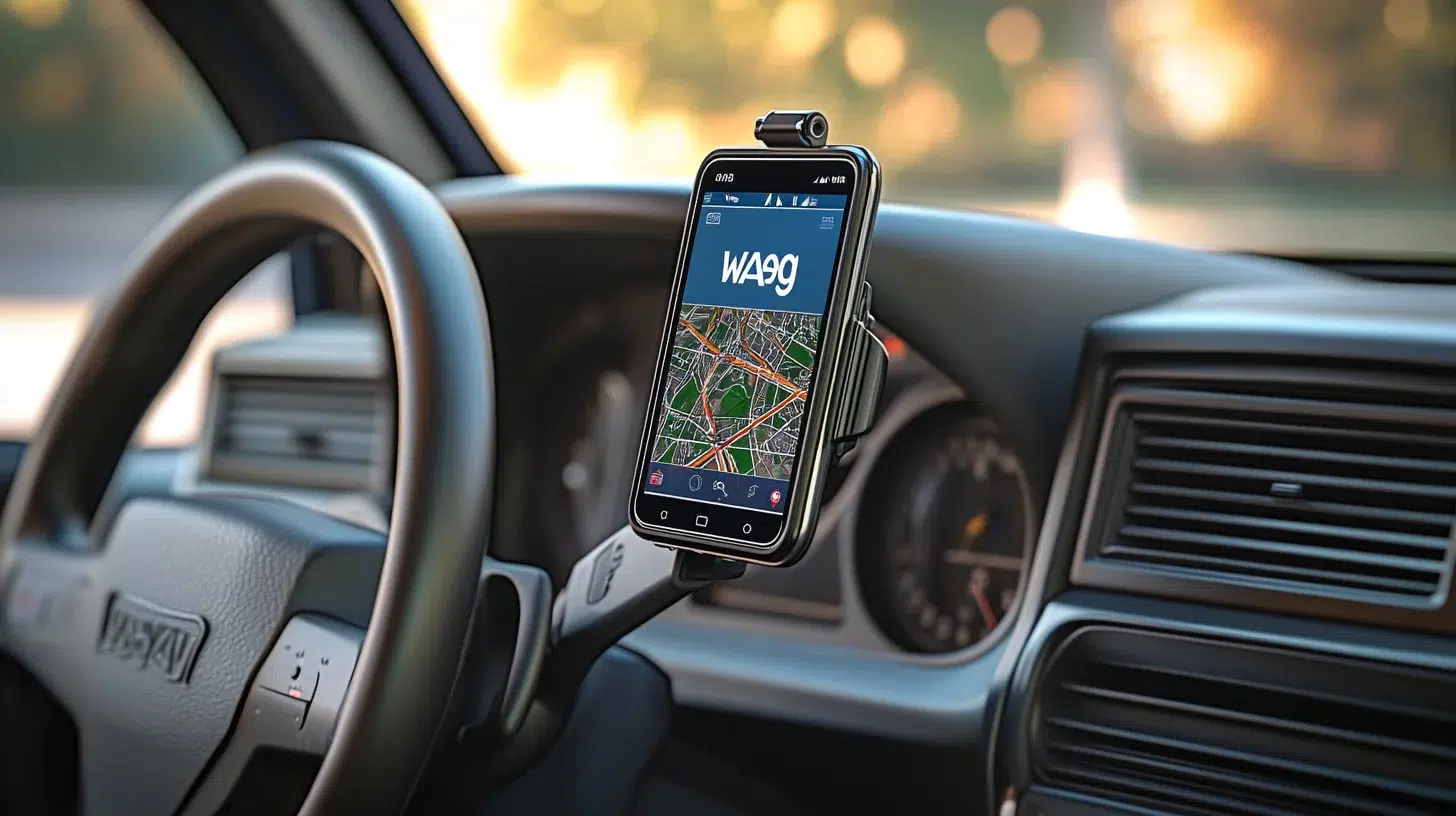 itinéraire avec waze
