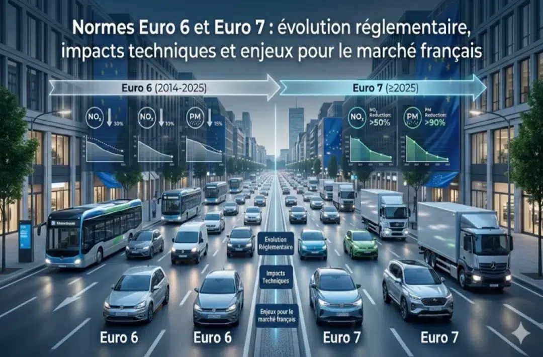 Normes Euro 6 et Euro 7 : évolution réglementaire, impacts techniques et enjeux pour le marché français