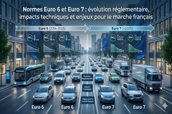Normes Euro 6 et Euro 7 : évolution réglementaire, impacts techniques et enjeux pour le marché français
