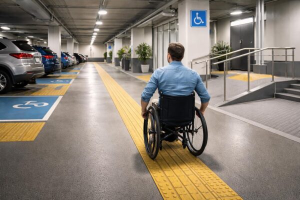 découvrez pourquoi l'installation de bandes de guidage pmr dans les parkings est essentielle pour garantir l'accessibilité et la sécurité des personnes à mobilité réduite.
