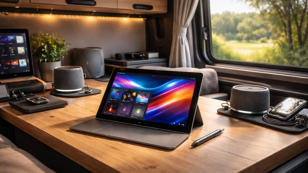 découvrez comment utiliser une tablette tactile microsoft comme centre multimédia dans votre van. guide complet pour un setup efficace et connecté en déplacement.