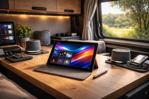 découvrez comment utiliser une tablette tactile microsoft comme centre multimédia dans votre van. guide complet pour un setup efficace et connecté en déplacement.
