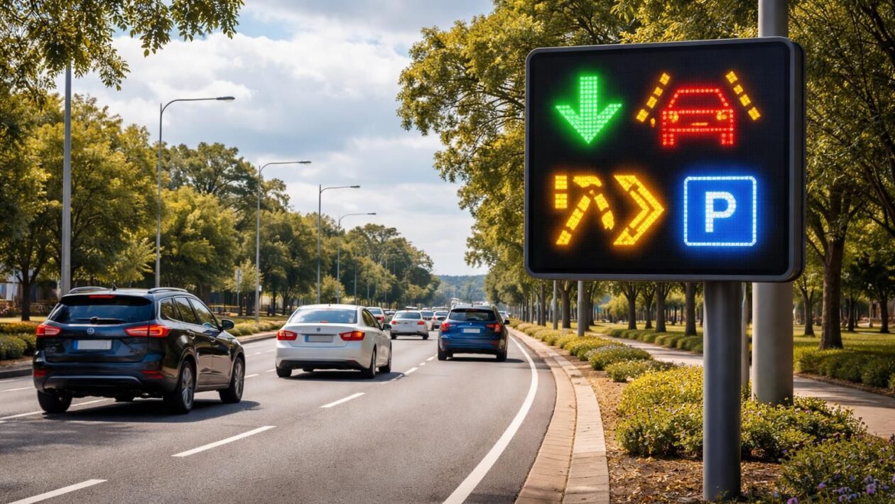 découvrez le nouveau panneau routier de communication, un outil essentiel conçu pour améliorer la sécurité et faciliter l'information des conducteurs sur la route.