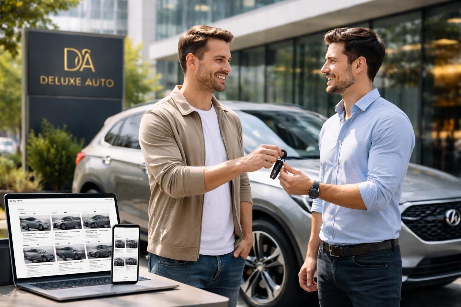 découvrez les avantages de vendre votre voiture sur deluxe auto, le site facile, sécurisé et rapide pour l'achat et la vente de véhicules d'occasion.